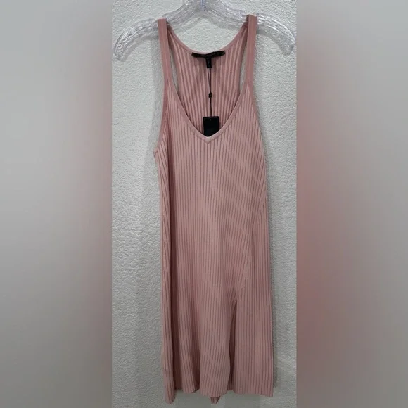 BCBGMAXAZRIA Pink Ribbed Sweater Dress - Picture 2 of 6